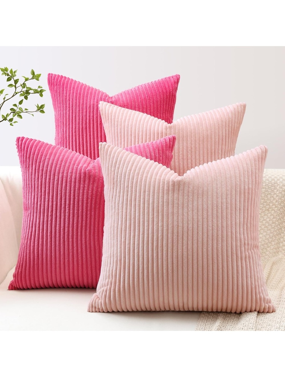 OTOSTAR Pack of 4 Decorative Throw Pillow Covers 24x24. 623/bb8-1:v